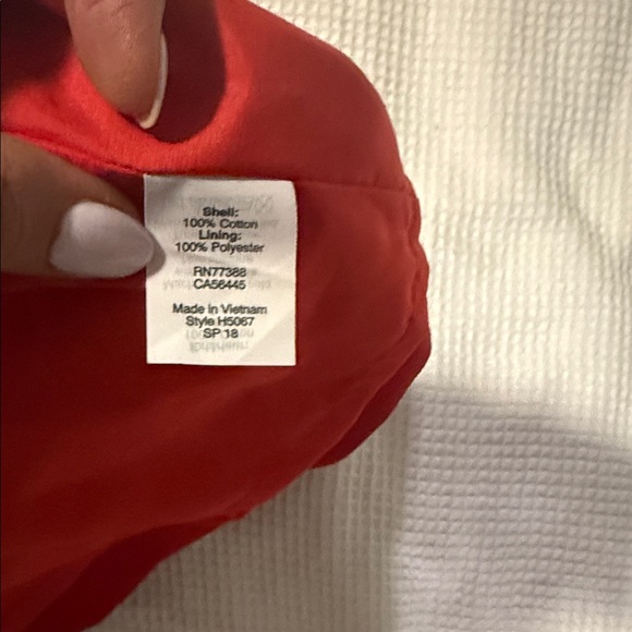 NWT J. Crew Vibrant Red Belted Cotton Midi Dress - Picture 3 of 4